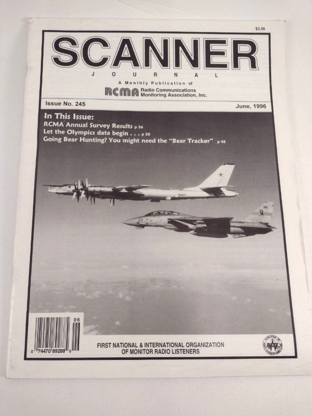 Scanner Journal Magazine June 1996 No. 245 RCMA Radio Olympics Bear Tracker